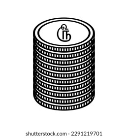 Sri Lanka Currency Symbol in Tamil, Sri Lankan Rupee Icon, LKR Sign. Vector Illustration