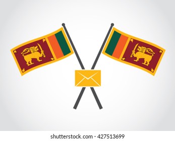 Sri Lanka Emblem Secret Mail