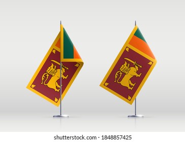 Sri Lanka Flag State Symbol Isolated Stock Vector (Royalty Free ...