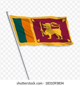 Sri Lanka Flag Transparent Background Vector Stock Vector (Royalty Free ...