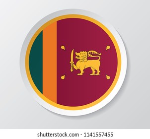 sri lanka flag vector circle round shape