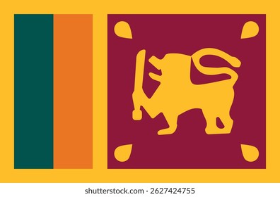 Sri lanka Vector de la bandera Diseño de iconos