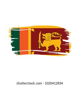 Sri Lanka flag, vector illustration