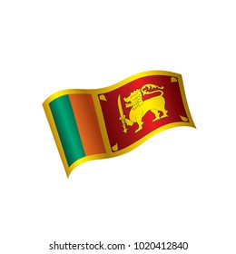 Sri Lanka flag, vector illustration