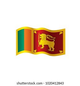 Sri Lanka flag, vector illustration