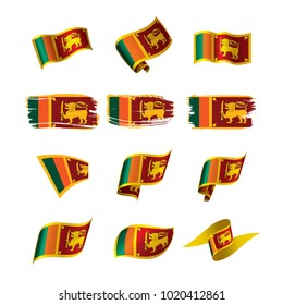 Sri Lanka flag, vector illustration