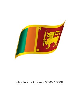 Sri Lanka flag, vector illustration