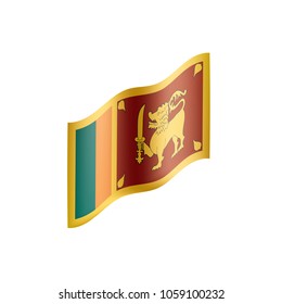Sri Lanka flag, vector illustration