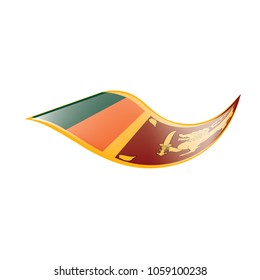 Sri Lanka flag, vector illustration