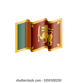 Sri Lanka flag, vector illustration