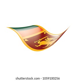 Sri Lanka flag, vector illustration