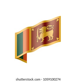 Sri Lanka flag, vector illustration
