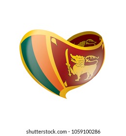 Sri Lanka flag, vector illustration