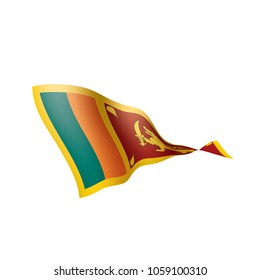 Sri Lanka flag, vector illustration