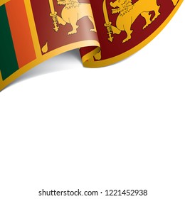 Sri Lanka flag, vector illustration on a white background