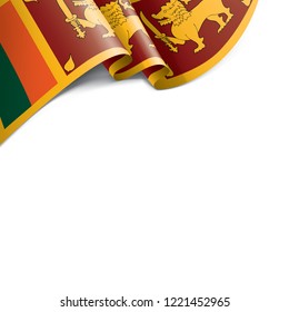 Sri Lanka flag, vector illustration on a white background
