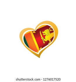 Sri Lanka flag, vector illustration on a white background