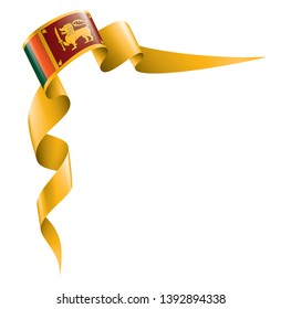 Sri Lanka flag, vector illustration on a white background