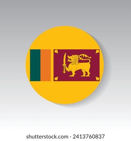 Sri Lanka Flag Vector. Sri Lanka National Flag. EPS10