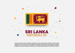 Sri Lanka Independence Day Background Banner Poster For National Celebration On February 4 Th.