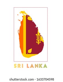 Sri Lanka Logo Map Sri Lanka Stock Vector (Royalty Free) 1633704598 ...