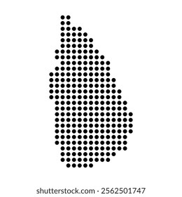 Sri Lanka map icon illustration design
