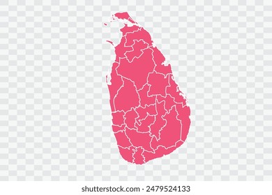 Sri Lanka Map punch Color Background quality files png
