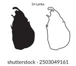 Sri Lanka map vector illustration, scribble sketch Republic of Sri Lanka map, Sri Lanka map silhouette