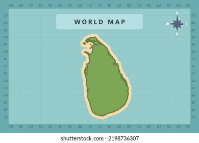 Sri Lanka Map World Map International Stock Vector Royalty Free Sri Lanka Map World International 260nw 2198736307