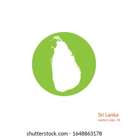 Sri Lanka Maps Logo Design Vector Template