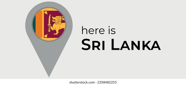 Icono del marcador de posición de la bandera nacional de Sri Lanka