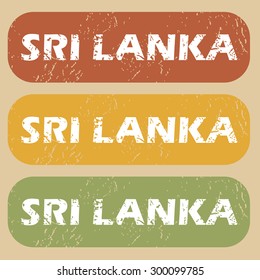 Sri Lanka on colored background