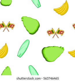 Sri Lanka pattern. Cartoon illustration of Sri Lanka vector pattern for web