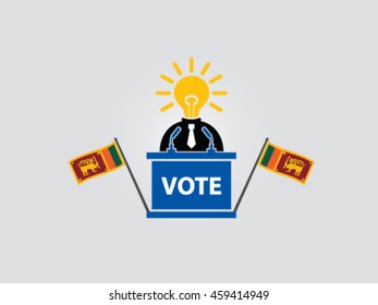 Sri Lanka Podium Bright Idea Politician