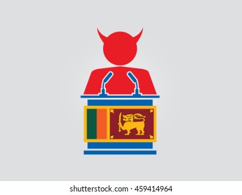 Sri Lanka Podium Evil Crime
