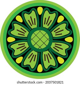 Sri Lanka Traditional Flower Vector Design