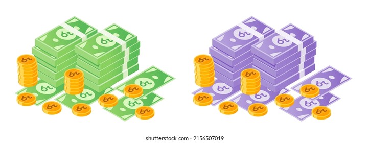 Sri Lankan Rupee Money Bundle and Coins 