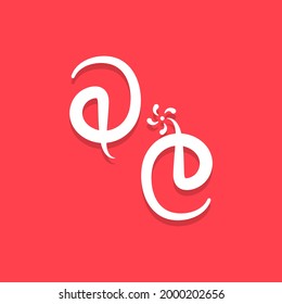 Sri lankan sinhala language flower colorful logo vector isolated illustration design.Sinhala language letter typography icon with floral symbol