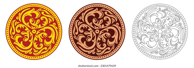 Sri Lankan Traditional Vector Patterns, illustration Art