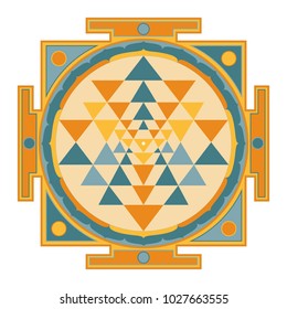 Sri Yantra Colorful