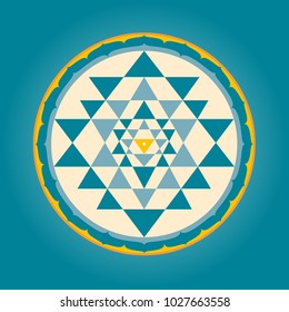 Sri Yantra Colorful