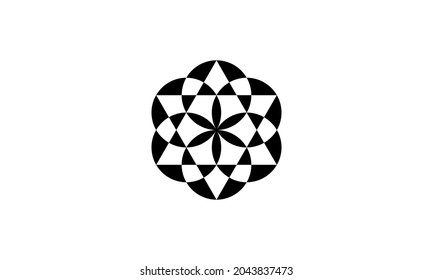 The Sri Yantra Geometry Vector Icon Logo Design Inspiration