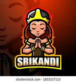 Srikandi mascot esport logo design