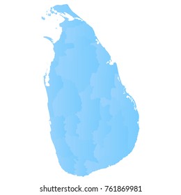 sriLanka map - blue pastel graphic background . Vector illustration eps 10