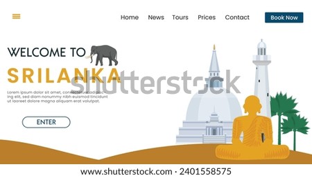 Srilanka national day background design . Independence Day 4 February Celebration Template for Poster, Banner, Advertising. Vector Illustration. 