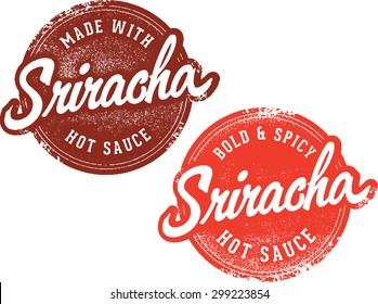 Sriracha Hot Sauce Stamps