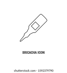Sriracha icon. Food spices symbol. Logo design element