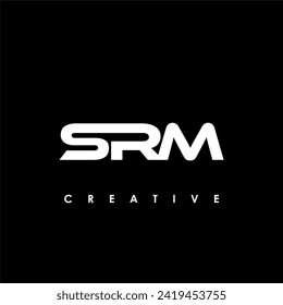 SRM Letter Initial Logo Design Template Vector Illustration
