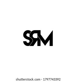 Srm Letter Original Monogram Logo Design Stock Vector Royalty Free