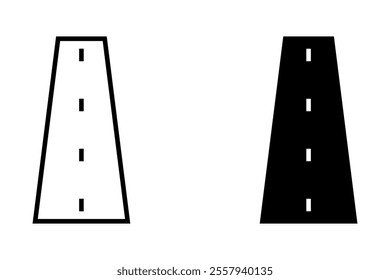 Sroad icon isolate on white background, vector illustration. 